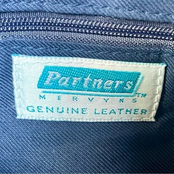 Vintage Partners Mervyns Navy Blue Double Pocket Purse - Picture 2 of 3